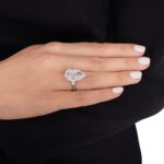 10.5 Carat Pear Statement | Brilliant White | VS | 14K White Gold | Iconic Presence