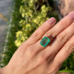 10.58 Carat Emerald Statement | 18K White Gold | Unparalleled Brilliance