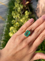 10.58 Carat Emerald Statement | 18K White Gold | Unparalleled Brilliance