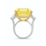 10 Carat Assher Cut Statement | Fancy Yellow | 14K White Gold | Colour-Collector’s Treasure - Image 3