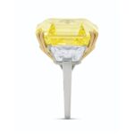10 Carat Assher Cut Statement | Fancy Yellow | 14K White Gold | Colour-Collector’s Treasure - Image 4