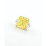 10 Carat Assher Cut Statement | Fancy Yellow | 14K White Gold | Colour-Collector’s Treasure