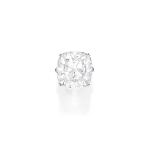 10 Carat Cushion Statement | Brilliant White / D color | FL/IF | 14K White Gold