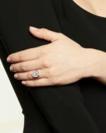 10 Carat Cushion Statement | Brilliant White / J color | VS | 14K White Gold - Image 4