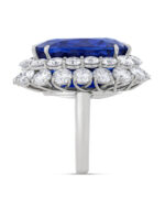 10 Carat Cushion Statement | Royal Blue Sapphire | 14K White Gold | High Jewellery Supremacy - Image 4