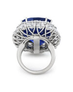10 Carat Cushion Statement | Royal Blue Sapphire | 14K White Gold | High Jewellery Supremacy - Image 6