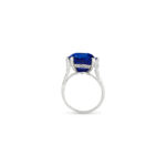 10 Carat Cushion Statement | Royal Blue Sapphire | 14K White Gold | Grand Palais Radiance - Image 4