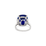 10 Carat Cushion Statement | Royal Blue Sapphire | 14K White Gold | Grand Palais Radiance - Image 5