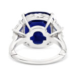 10 Carat Cushion Statement | Royal Blue Sapphire | 14K White Gold | Unparalleled Brilliance - Image 5