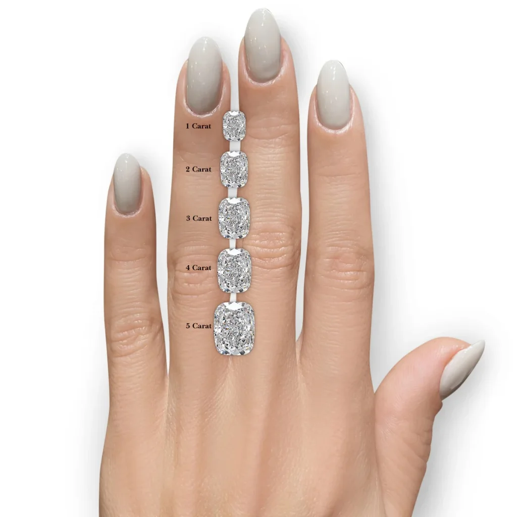 10 Carat Cushion Statement | Brilliant White | VS | 14K White Gold | Grand Palais Radiance