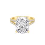 10 Carat Cushion Statement | Brilliant White | VVS | 14K White Gold | Precision-Cut Radiance - Image 9