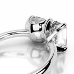 10 Carat Emerald-cut Toi Et Moi Diamond Ring | FL/IF | 14K White Gold - Image 2