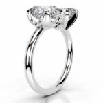 10 Carat Emerald-cut Toi Et Moi Diamond Ring | FL/IF | 14K White Gold - Image 3
