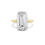 10 Carat Emerald-cut Statement | 14K White Gold | Grand Palais Radiance