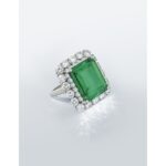 10 Carat Emerald-cut Statement | 14K White Gold | Grand Palais Radiance