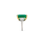 10 Carat Emerald-cut Statement | 14K White Gold | Grand Palais Radiance - Image 4