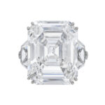 10 Carat Emerald-cut Statement / F color | VVS | 14K White Gold