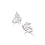 10 Carat Emerald-cut Statement / J color | VS | 14K White Gold - Image 4