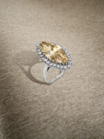 10 Carat Marquise Statement | Fancy Yellow | 14K White Gold | Rare Fancy-Color Splendour - Image 2