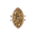 10 Carat Marquise Statement | Fancy Yellow | 14K White Gold | Sunlit Royal Radiance
