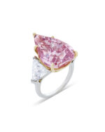 10 Carat Pear Statement | Fancy Pink | 14K White Gold | Rare Fancy-Color Splendour - Image 3