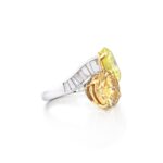 10 Carat Round Brilliant Statement | Champagne | 14K White Gold | Collector’s Grade Grandeur - Image 2