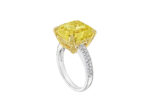10 Carat Assher Cut Statement | Fancy Yellow | 14K White Gold | Colour-Collector’s Treasure - Image 3