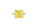 10 Carat Assher Cut Statement | Fancy Yellow | 14K White Gold | Colour-Collector’s Treasure