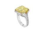 10 Carat Cushion Statement | Fancy Yellow | 14K White Gold | Rare Fancy-Color Splendour - Image 3