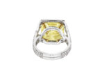 10 Carat Cushion Statement | Fancy Yellow | 14K White Gold | Sunlit Royal Radiance - Image 4