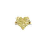 10 Carat Heart Shape Statement | Fancy Yellow | 14K White Gold | A Crown-Worthy Fancy Rarity