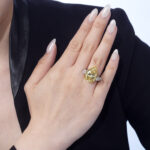 10 Carat Pear Statement | Fancy Yellow | 14K White Gold | A Crown-Worthy Fancy Rarity - Image 3