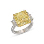 10 Carat Round Brilliant Statement | Fancy Yellow | 14K White Gold