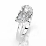 10 Carat Heart Shape Toi Et Moi Diamond Ring | Brilliant White | VVS | 14K White Gold - Image 4