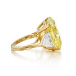 10 Carat Round Brilliant Statement | Fancy Yellow | 14K White Gold - Image 3