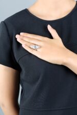 10 Carat Marquise Statement | Brilliant White / F color | VVS | 14K White Gold