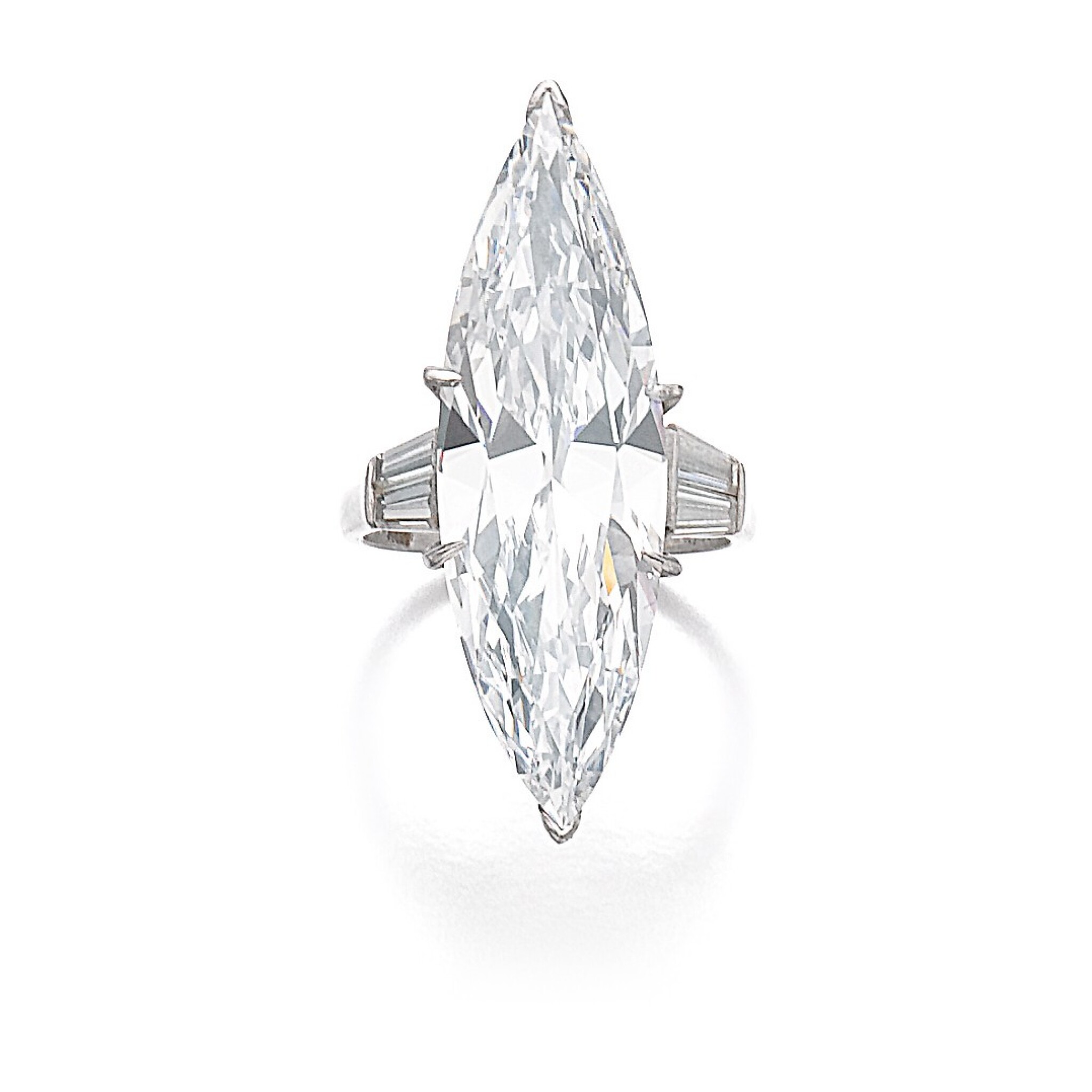 10-carat-marquise-cut-i-si-386000-front-view-primary.jpg 10 Carat Marquise Statement | Brilliant White | SI | 14K White Gold | Iconic Presence - Image 1