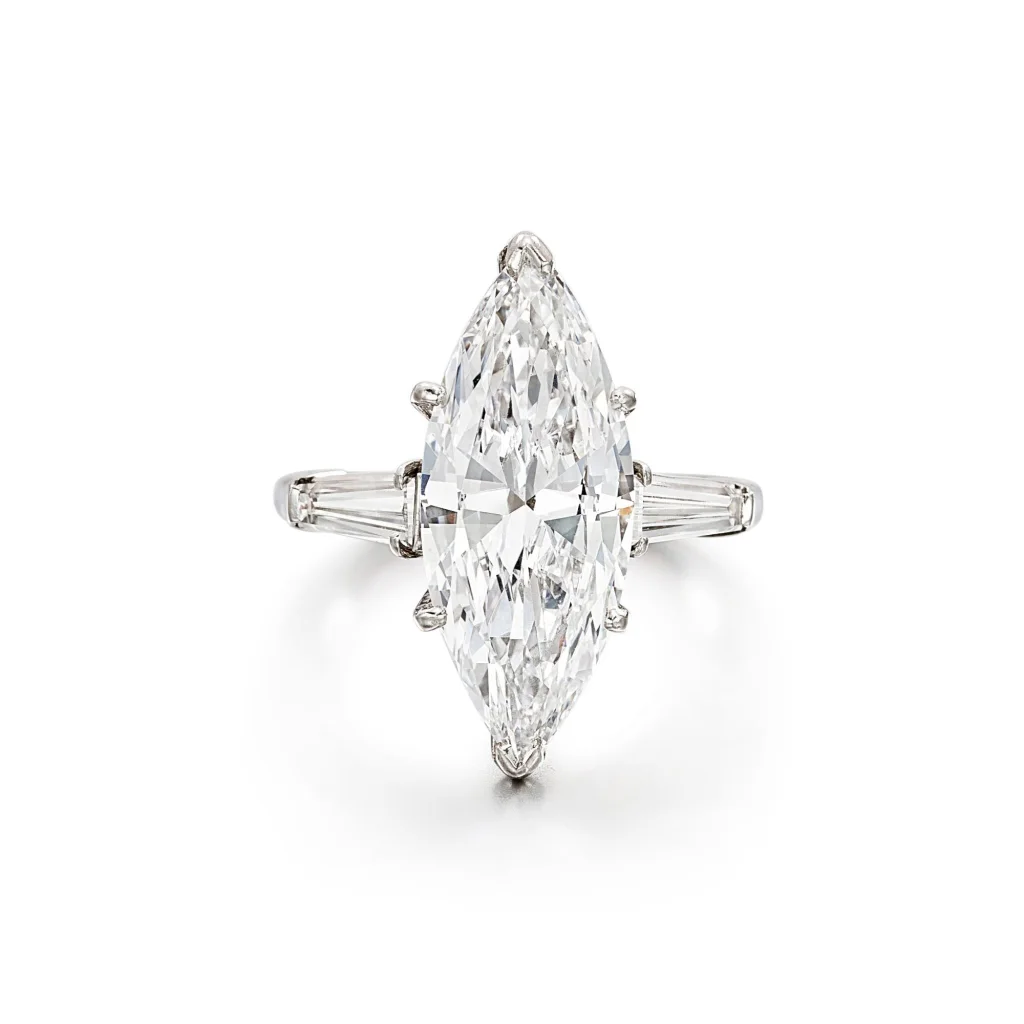 10 Carat Marquise Statement | Brilliant White / J color | SI | 14K White Gold
