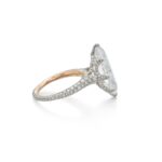 10 Carat Oval Statement | Type IIa | Brilliant White / D color | FL/IF | 14K White Gold - Image 4