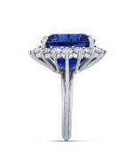 10 Carat Oval Statement | Royal Blue Sapphire | 14K White Gold | Unparalleled Brilliance - Image 3
