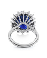 10 Carat Oval Statement | Royal Blue Sapphire | 14K White Gold | Unparalleled Brilliance - Image 6