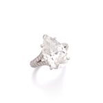 10 Carat Pear Statement | Brilliant White / F color | VVS | 14K White Gold - Image 2