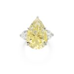 10 Carat Pear Statement | Fancy Yellow | 14K White Gold | Rare Fancy-Color Splendour