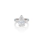 10 Carat Pear Statement | Brilliant White / J color | VS | 14K White Gold | Iconic Presence - Image 5