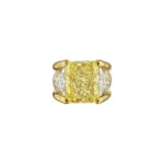 10 Carat Radiant Statement | Fancy Yellow | 14K White Gold | Sunlit Royal Radiance