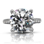 10 Carat Round Brilliant Statement | Brilliant White / D color | VS | 14K White Gold - Image 4