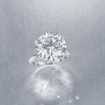 10 Carat Round Brilliant Statement | Brilliant White / D color | VVS | 14K White Gold
