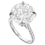 10 Carat Round Brilliant Statement | Brilliant White | SI | 14K White Gold