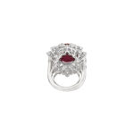 10 Carat Round Brilliant Statement | Ruby Red | 14K White Gold | Collector’s Grade Grandeur - Image 4