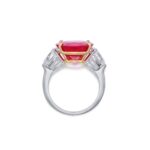 10 Carat Round Brilliant Statement | Ruby Red | 14K White Gold | Grand Palais Radiance - Image 4
